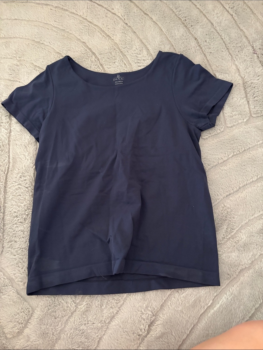 Eddie Bauer Women's Navy Short Sleeve Stretch Tee